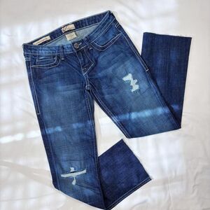 william rast | size 25 | sadie straight leg low-rise jeans dark wash